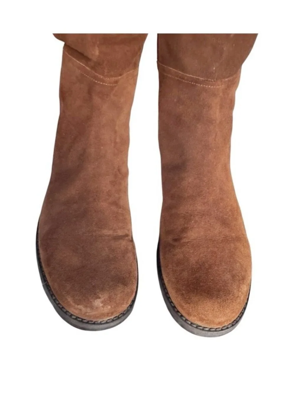 Stuart Weitzman Women's Sz 9 Hilo Brown Suede Over The Knee OTK Boots